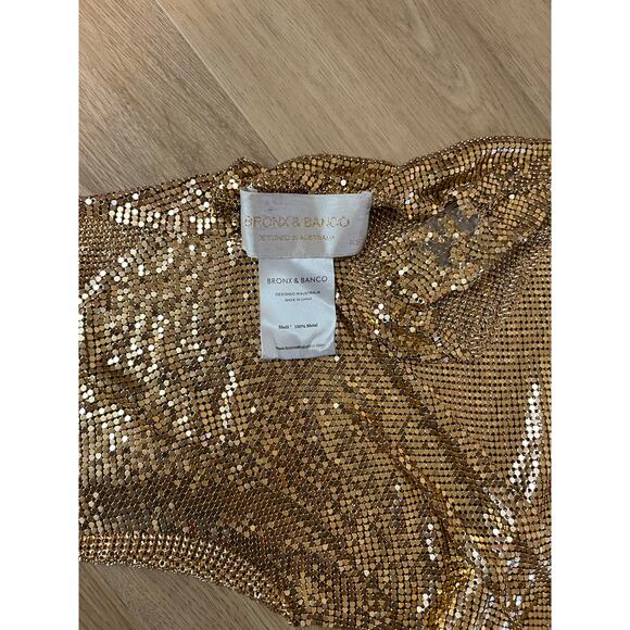 Bronx and Banco Xenia One Shoulder Dress in Gold XS - Picture 7 of 11